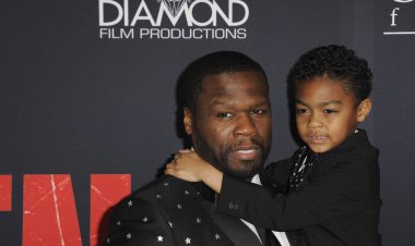 Curtis Jackson, Sire Jackson Den Of Thieves Premiere için gelenler, L.A. Live Regal Cinemas, Los Angeles, Ca Ocak 17, 2018. Fotoğraf: Elizabeth Goodenough / Everett Koleksiyonu