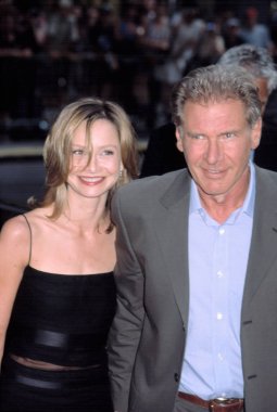 Calista Flockhart ve Harrison Ford K-19 prömiyerinde: Widowmaker, NY 7/17/2002, CJ Contino tarafından