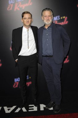 Lewis Pullman, Bill Pullman Bad Times için gelen El Royale Premiere, Tcl Çin Tiyatrosu  