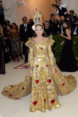 Sarah Jessica Parker (Dolce & Gabbana Alta moda giyen) Heavenly organları için gelenler: moda ve Katolik hayal met Gala Kostüm Enstitüsü yıllık yararı-Part 3, Metropolitan Sanat Müzesi, New York, NY Mayıs 7, 2018. Fotoğraf: Kristin
