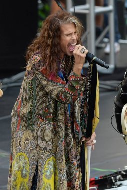 Steven Tyler, Aerosmith Aerosmith için sahnede Nbc Today Show Konser, Rockefeller Plaza, New York, Ny Ağustos 15, 2018. Fotoğraf: Kristin Callahan / Everett Koleksiyonu