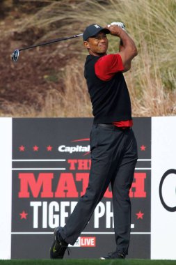 Tiger Woods Capital One ' 's maç için katılım: Tiger Woods vs Phil Mickelson, Shadow Creek Golf Sahası, Las Vegas, NV Kasım 23, 2018. Fotoğraf: ja/Everett Collection