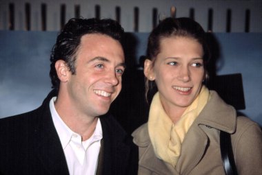 David Eigenberg ve karısı canlı prömiyeri Bağdat, NY 11/18/02, CJ Contino tarafından