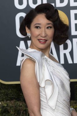 Sandra Oh, 06 Ocak 2019 tarihinde Beverly Hills, Los Angeles, ABD'deki Hotel Beverly Hilton'da düzenlenen 76. (115443334)