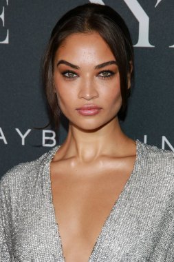 Shanina Shaik at arrivals for E! Entertainment, Elle & IMG Host New York Fashion Week (NYFW) Kick-off Party, The Seagram Building, New York, NY September 5, 2018. Photo By: Jason Mendez/Everett Collection clipart