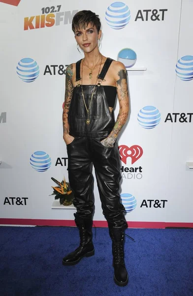 Ruby Rose Beérkezések Iheartradio Wango Tango Által Banc California Stadium — Stock Fotó