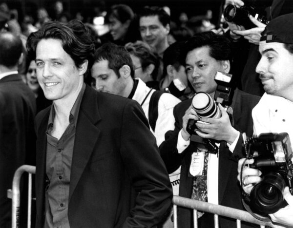 Hugh Grant at the New York premiere of NOTTING HILL, 5/13/99 