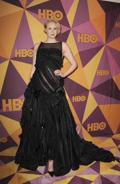 Gwendoline Christie Vistiendo Vestido Giles Deacon Las Llegadas Los Premios — Foto de Stock