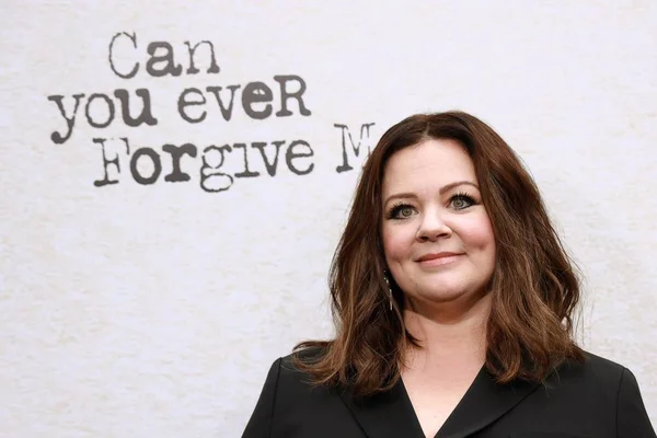 Melissa Mccarthy Arrivals Can You Ever Forgive Premiere School Visual — Stock Photo, Image