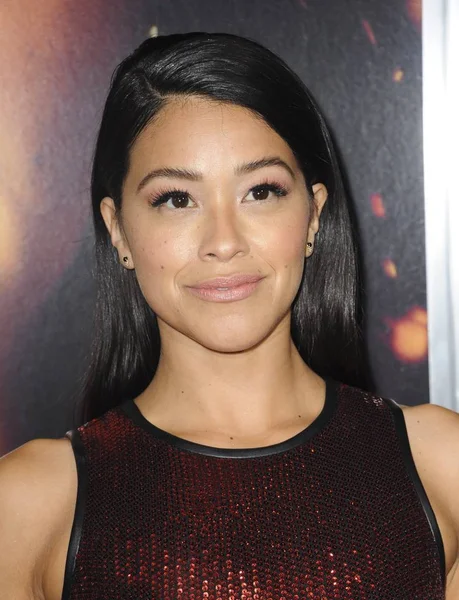 Gina Rodriguez Las Llegadas Para Estreno Miss Bala Regal Live — Foto de Stock