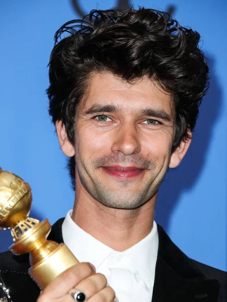Actor Ben Whishaw Poses Press Room 76Th Annual Golden Globe — Stock Photo, Image