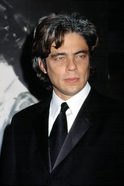 Benicio Del Toro Stella Parte Degli Attori Studio Benefitto 2001 — Foto Stock