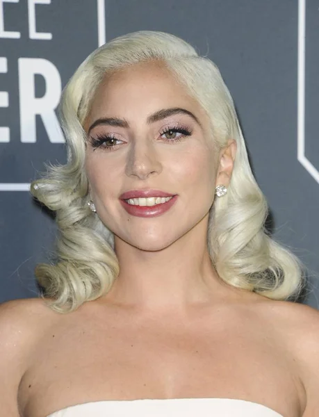 Lady Gaga Arrivals 24Th Annual Critics Choice Awards Barker Hangar — Stok Foto