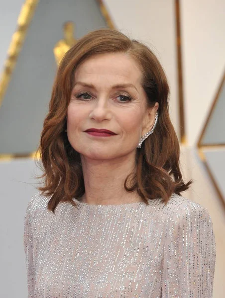 Isabelle Huppert Las Llegadas Los 89Th Academy Awards Oscars 2017 — Foto de Stock