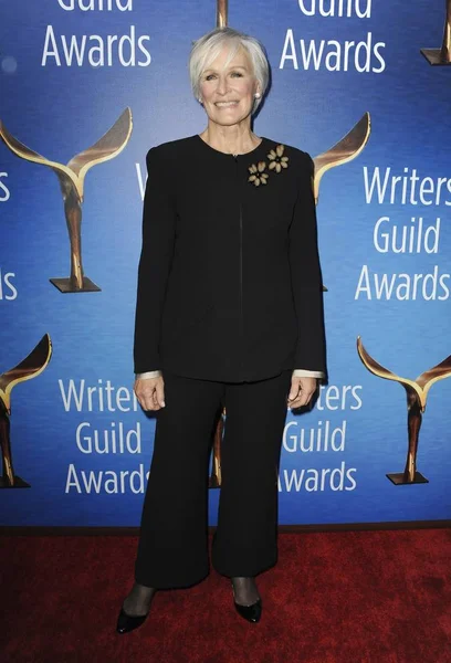 Glenn Close Arrivvals 2018 Writers Guild Awards Wga West Coast — Foto Stock