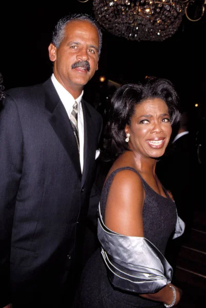 Stedman Graham Oprah Winfrey Première New Yorkaise Beloved 1998 Photo — Photo