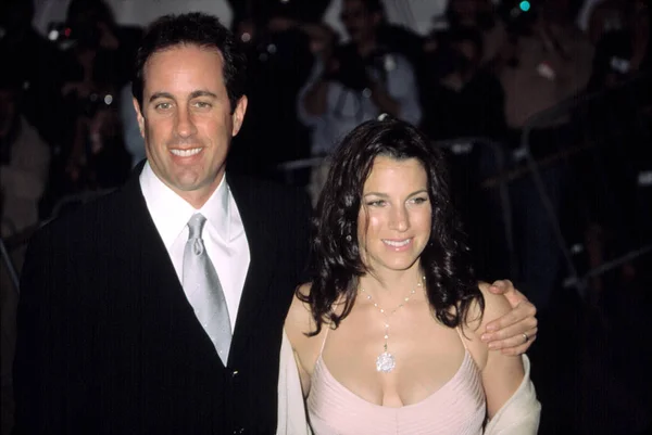 Jerry Seinfeld Sua Esposa Jessica Metropolitan Museum Art Goddess Gala — Fotografia de Stock