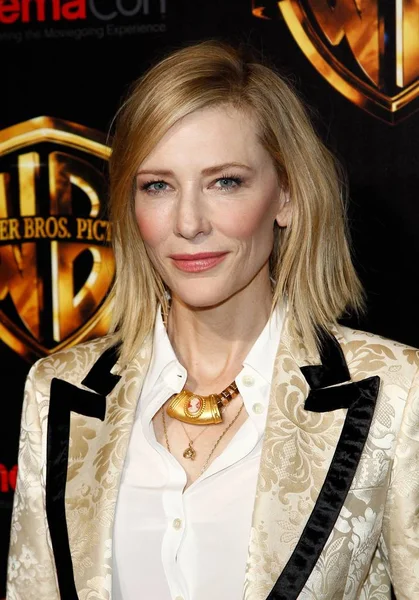 Cate Blanchett Prezentă Warner Bros Prezentare Cinemacon 2018 Colosseum Caesars — Fotografie, imagine de stoc