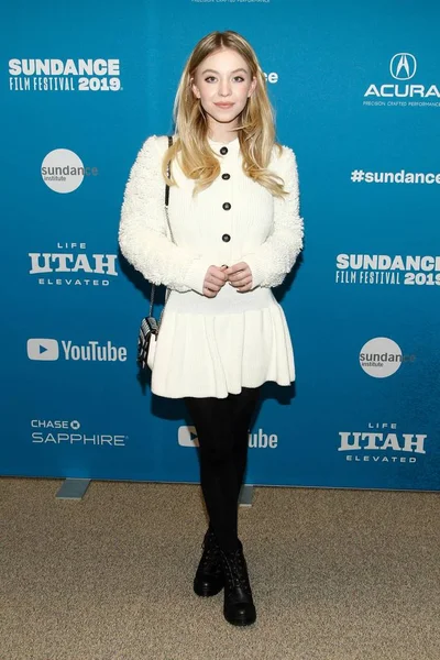 Sydney Sweeney Při Příjezdu Big Time Adolescence Premiere Sundance Film — Stock fotografie