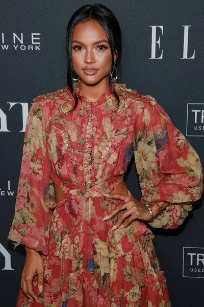 Karrueche Tran Arrivals Entertainment Elle Img Host New York Fashion — Stock Photo, Image