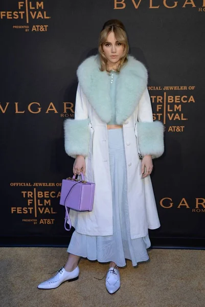 Suki Waterhouse Llegada Bvlgari Presenta Conductor Litas Tribeca Film Festival —  Fotos de Stock