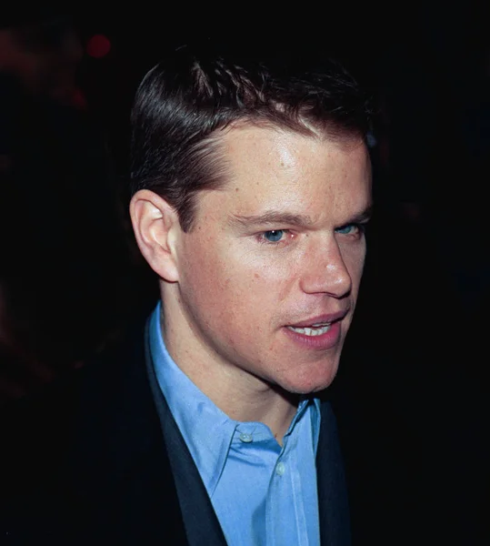 Matt Damon Premiären Fastnat Dig Janet Mayer — Stockfoto