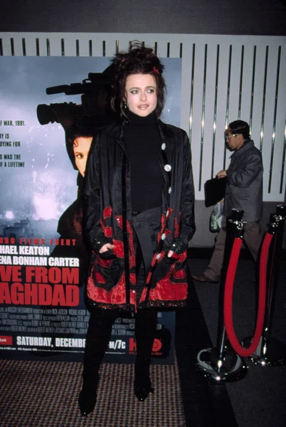 Helena Bonham Carter Estreia Live Baghdad Por Contino Imagens Royalty-Free