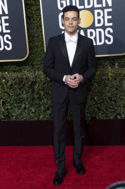 Rami Malek, 06 Ocak 2019 tarihinde Beverly Hills, Los Angeles, ABD'deki Hotel Beverly Hilton'da düzenlenen 76. 