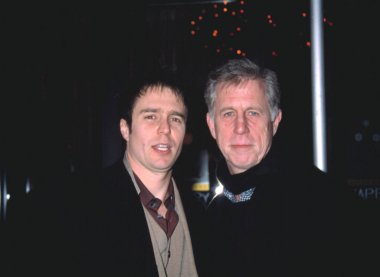 Sam Rockwell ve baba bir tehlikeli zihin Confessions taraması, NY 12/18/2002, CJ Contino tarafından