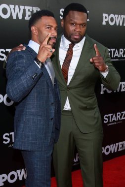 Omari Hardwick, Curtis Jackson (50 Cent) Starz'da Power Fifth Season Premiere için gelenler, Radio City Music Hall, New York, Ny Haziran 28, 2018
