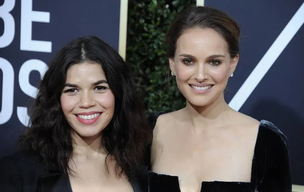 Las Llegadas Para 75Th Annual Golden Globe Awards Arrivals Beverly — Foto de Stock