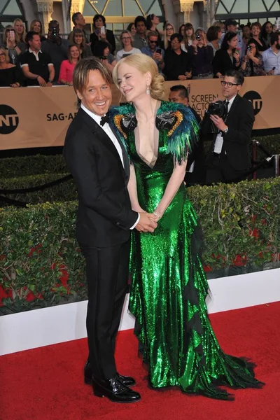 Keith Urban Nicole Kidman Arrivals 23Rd Annual Screen Actors Guild — Foto de Stock