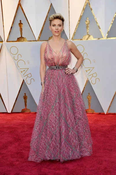 Scarlett Johansson Las Llegadas Los 89Th Academy Awards Oscars 2017 — Foto de Stock