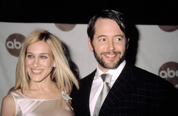 Matthew Broderick Sarah Jessica Parker Premiere Music Man — Stock Photo, Image