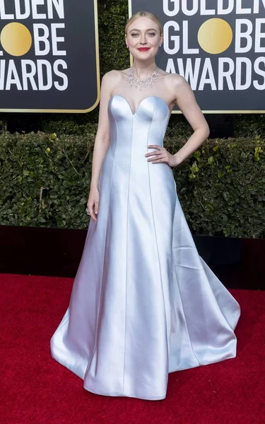 Dakota Fanning Woont Januari 2019 76E Jaarlijkse Golden Globe Awards — Stockfoto