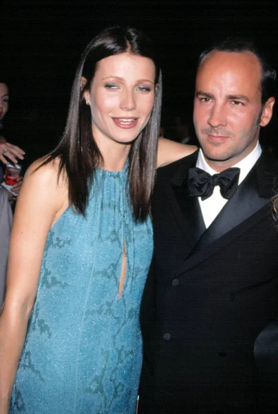 Gwyneth Paltrow Vestido Gucci Tom Ford Costume Institute Gala Metropolitan — Fotografia de Stock