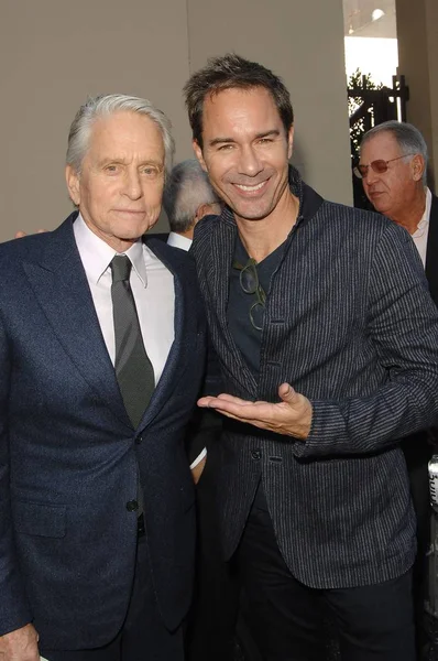 Michael Douglas Eric Mccormack Ceremonia Inducción Star Hollywood Walk Fame — Foto de Stock