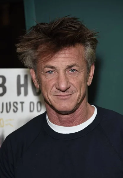 Sean Penn Store Megjelenése Sean Penn Könyv Aláírása Bob Honey — Stock Fotó