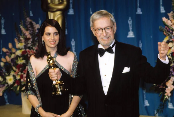 Ernest Lehman Laurie Lehman Con Oscar Logro Especial Los Premios — Foto de Stock