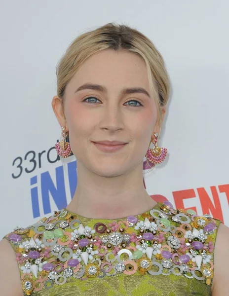 Saoirse Ronan Agli Arrivi 2018 Film Independent Spirit Awards Arrivi — Foto Stock