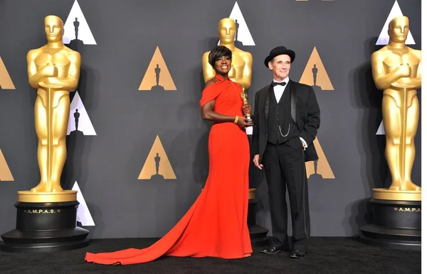 Viola Davis Meilleure Actrice Soutien Pour Fences Mark Rylance Dans — Photo