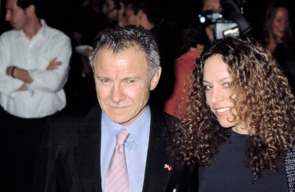 Harvey Keitel His Wife Premiere Red Dragon 2002 Nyc Contino — Stock Photo, Image