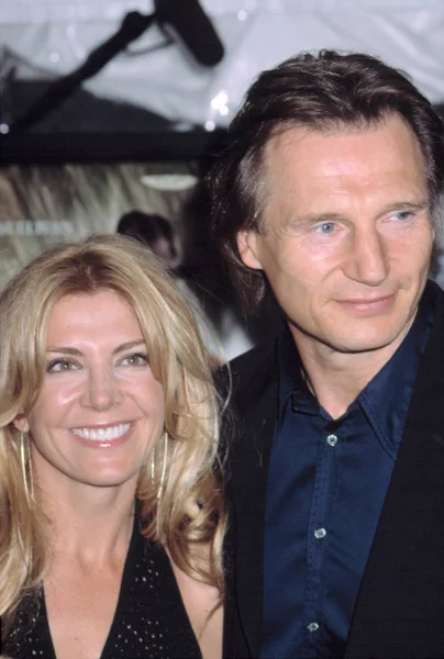 Natasha Richardson Liam Neeson Premiere Road Perdition 2002 Contino — Stock Photo, Image