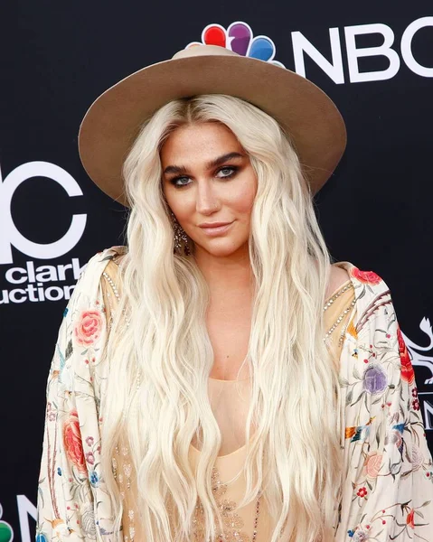 Kesha Beérkezések 2018 Billboard Music Awards Rész Mgm Grand Garden — Stock Fotó