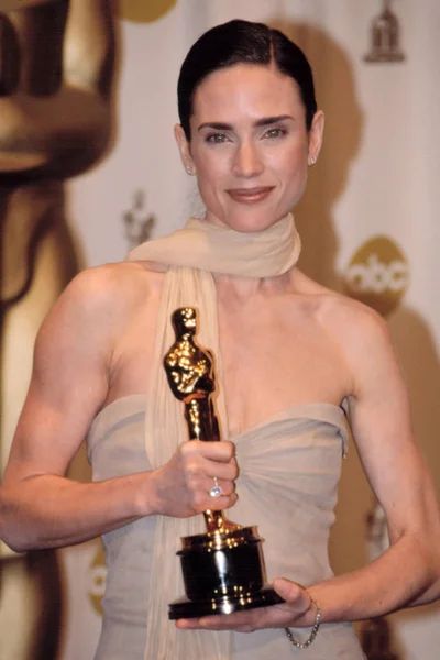 Jennifer Connelly Balenciaga Giyen Akademi Ödülleri 2002 — Stok fotoğraf