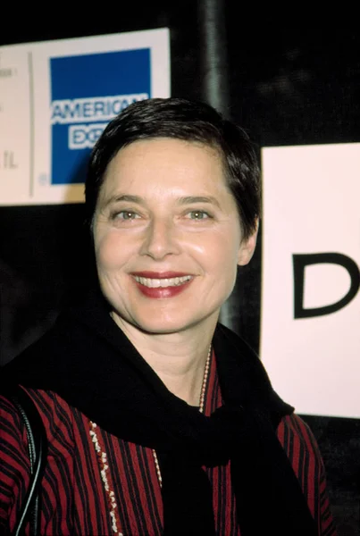 イザベラ ロッセリーニ トライベッカ映画祭のオープニングナイトで 2003 ストック画像