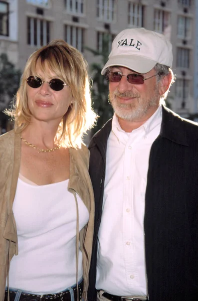 Kate Capshaw Steven Spielberg Premierje Chateau 2002 Nyc Contino Stock Kép