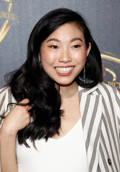 Awkwafina Jelenlétében Warner Bros Előadása Cinemacon 2018 Colosseum Caesars Palace Stock Fotó