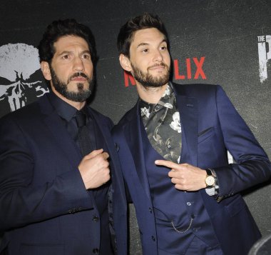Jon Bernthal, Ben Barnes Netflix Marvel's Punisher Premiere için gelenler, Arclight Hollywood, Los Angeles, Ca Ocak 14, 2019 