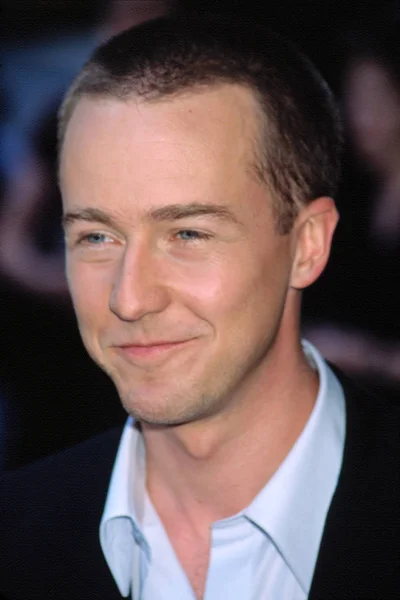 Edward Norton Premiären Poängen Nyc — Stockfoto